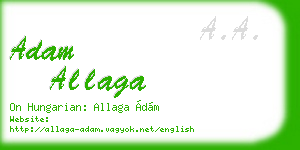 adam allaga business card